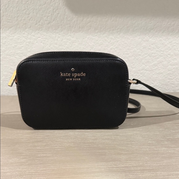 Kate Spade Elegant Black Camera Style Crossbody Bag